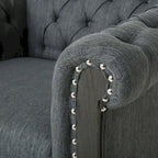 Castalia Chesterfield Tufted Club Chair by Christopher Knight Home - 39.00 L x 33.50 W x 28.00 H
