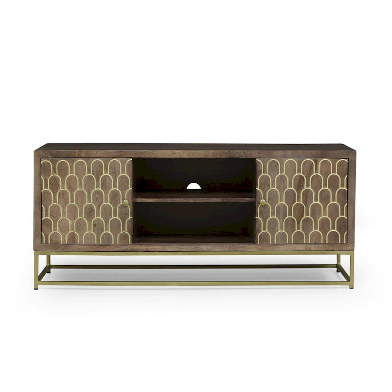 Cannonville Contemporary Wooden TV Stand by Christopher Knight Home
