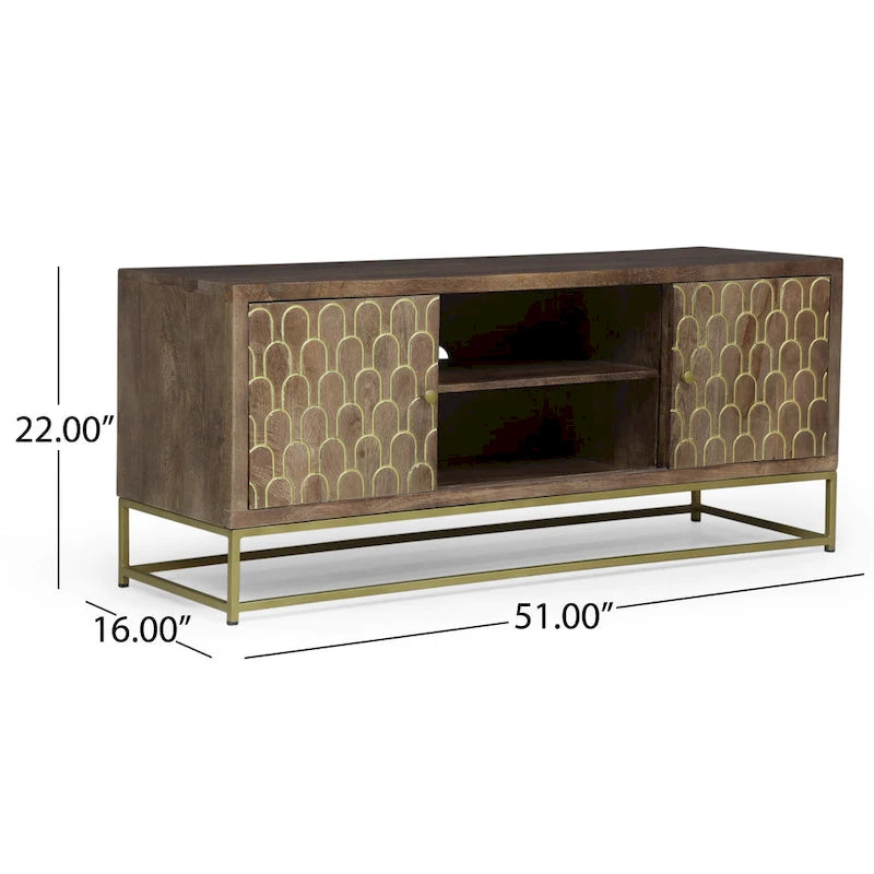 Cannonville Contemporary Wooden TV Stand by Christopher Knight Home
