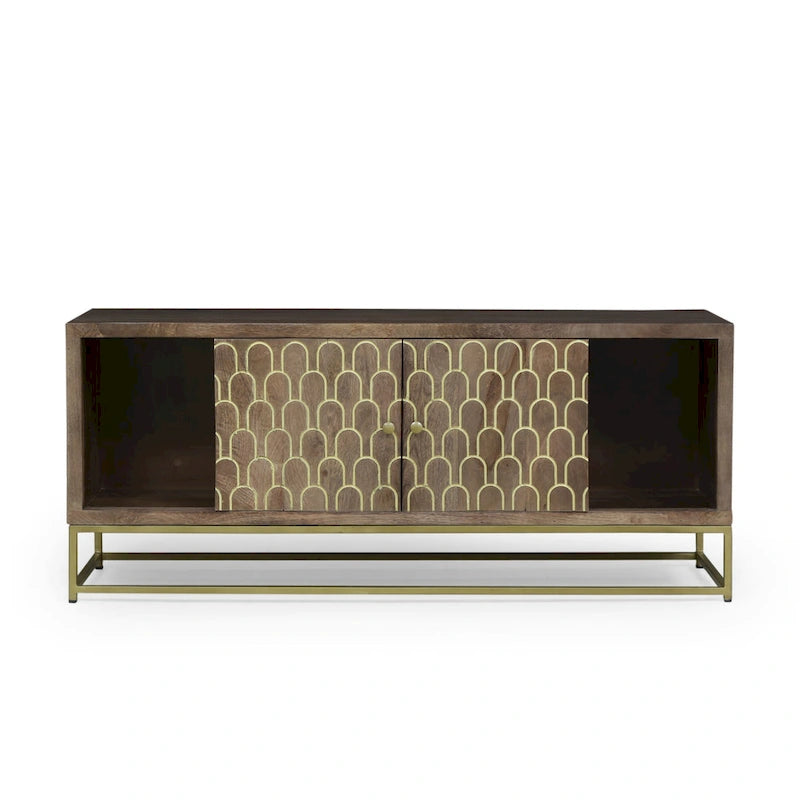 Cannonville Contemporary Wooden TV Stand by Christopher Knight Home