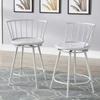Olix Windsor Swivel Counter Stools with Low Back (Set of 2) by iNSPIRE Q Modern