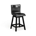 Hace Contemporary Black Swivel Counter Height Chairs (Set of 2) by Furniture of America