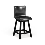 Hace Contemporary Black Swivel Counter Height Chairs (Set of 2) by Furniture of America