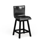 Hace Contemporary Black Swivel Counter Height Chairs (Set of 2) by Furniture of America