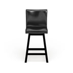 Hace Contemporary Black Swivel Counter Height Chairs (Set of 2) by Furniture of America