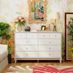 Lacquer Dresser 55.1Wide Storage Chest Storage Dresser Bedroom