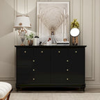 Lacquer Dresser 55.1Wide Storage Chest Storage Dresser Bedroom