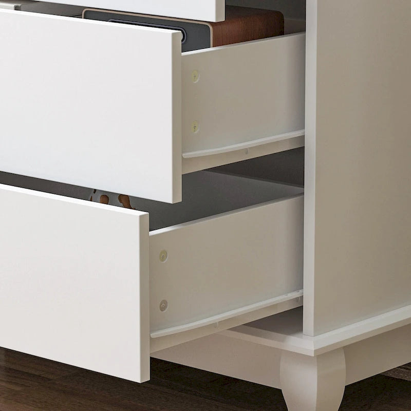 Lacquer Dresser 55.1Wide Storage Chest Storage Dresser Bedroom