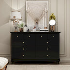 Lacquer Dresser 55.1Wide Storage Chest Storage Dresser Bedroom