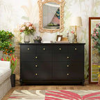 Lacquer Dresser 55.1Wide Storage Chest Storage Dresser Bedroom