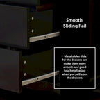Lacquer Dresser 55.1Wide Storage Chest Storage Dresser Bedroom