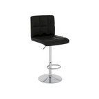 Porch & Den Galena Upholstered Chrome Adjustable Bar Stools (Set of 2)