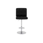 Porch & Den Galena Upholstered Chrome Adjustable Bar Stools (Set of 2)