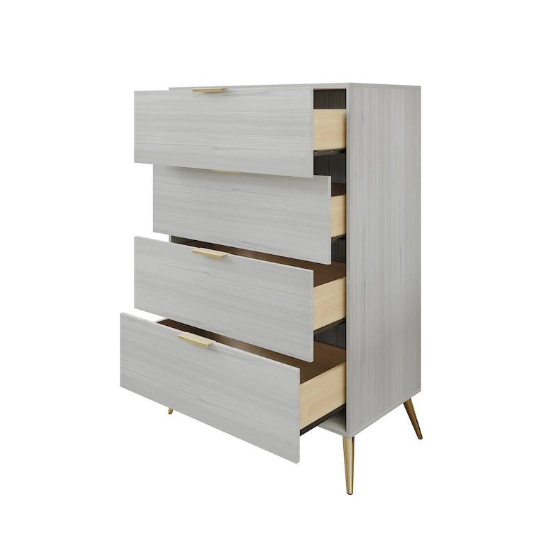 CraftPorch Contemporary 4-Drawers Wooden Chest