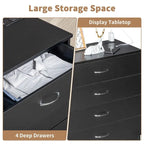 4-Drawer Nightstand Dresser with USB