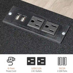 4-Drawer Nightstand Dresser with USB