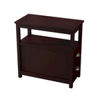 End Table With Two Drawers And Open Shelf
