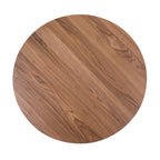 Space Savers Satin Walnut 5 Piece Pedestal Table Set