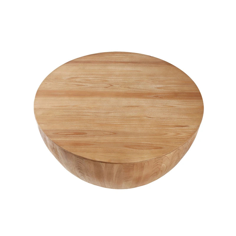 35.43Vintage Style Bucket Shaped Coffee Table for Living Room