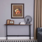 SEI Furniture Northrup Black/Espresso Console Table