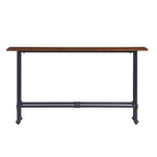 SEI Furniture Northrup Black/Espresso Console Table
