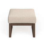 Carson Carrington Honningsvag Mid-century Modern Light Beige Upholstered Ottoman Stool