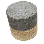 Home&Manor Handcrafted Markovich Jute Pouf