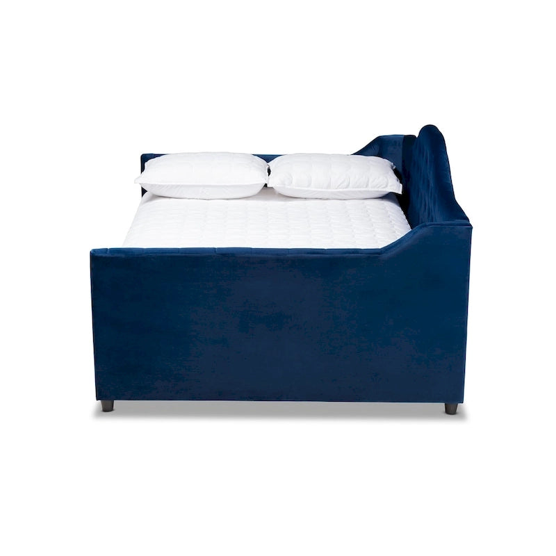Copper Grove Koziatyn Contemporary Velvet Daybed with Trundle