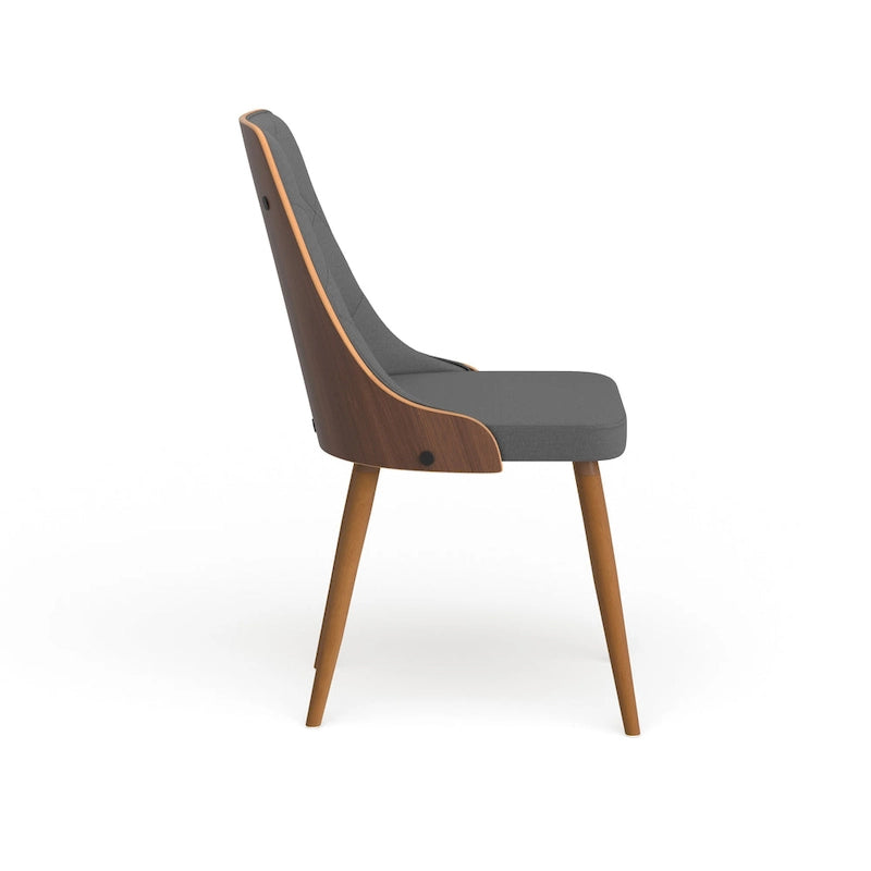 Carson Carrington Arvika Mid-century Modern Walnut Wood Dining Chair - N/A