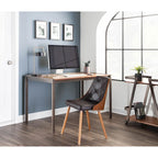 Carson Carrington Arvika Mid-century Modern Walnut Wood Dining Chair - N/A