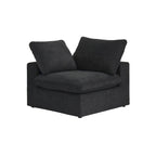160 Modern Linen Upholstery 4 Piece Sectional Sofa Minimalism Commix Down Filled Modular Couches