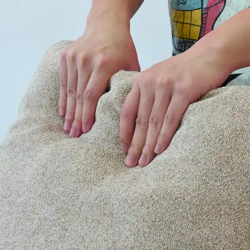 160 Modern Linen Upholstery 4 Piece Sectional Sofa Minimalism Commix Down Filled Modular Couches