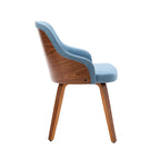 Porthos Home Hye Dining Chairs Set of 2, Fabric Upholstery, Bentwood Legs
