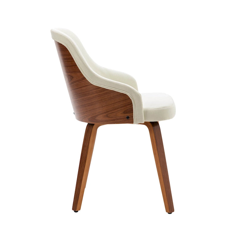 Porthos Home Hye Dining Chairs Set of 2, Fabric Upholstery, Bentwood Legs