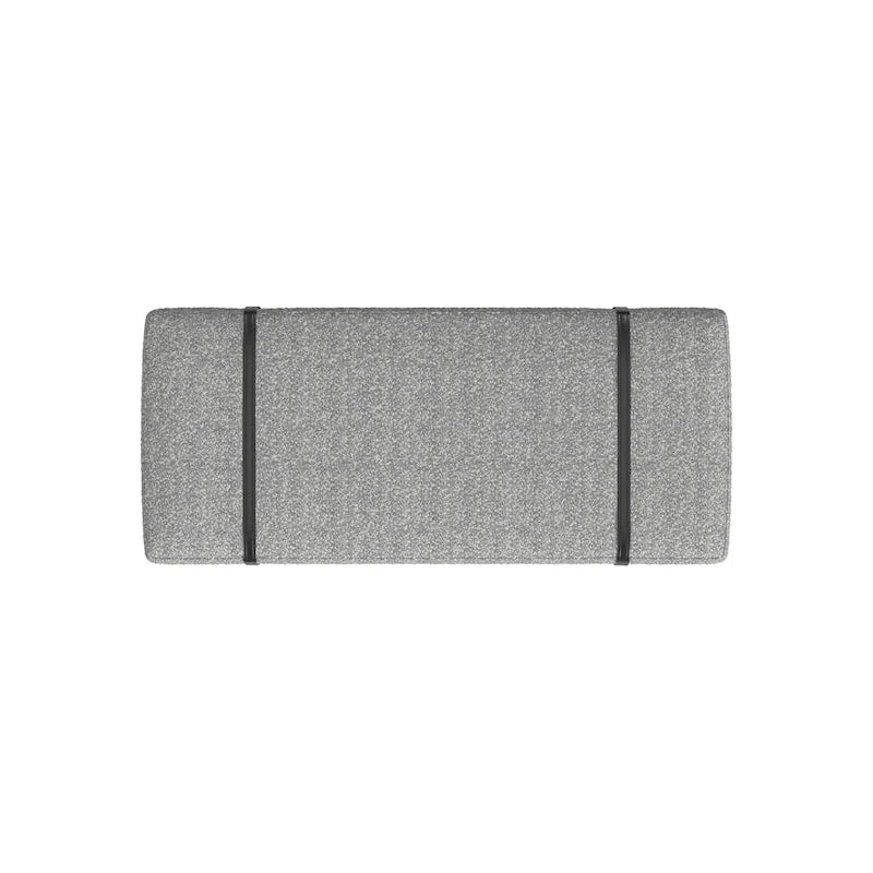 HomePop upholstered Bench with Metal Base - Cream Boucle