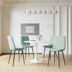 5 Pieces Dining Set, Round Dining Table with 4 Chairs