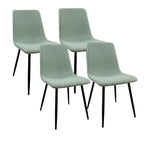 5 Pieces Dining Set, Round Dining Table with 4 Chairs