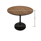5 Pieces Dining Set, Round Dining Table with 4 Chairs