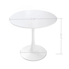 5 Pieces Dining Set, Round Dining Table with 4 Chairs