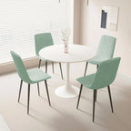 5 Pieces Dining Set, Round Dining Table with 4 Chairs