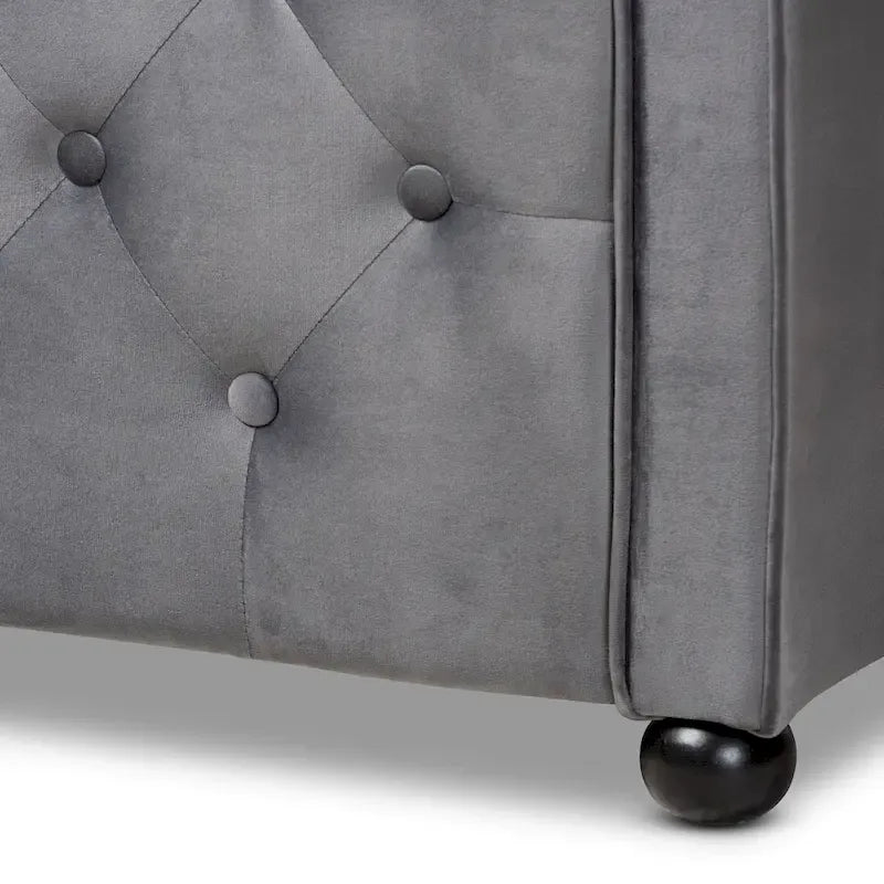 Silver Orchid Raag Transitional Contemporary Daybed