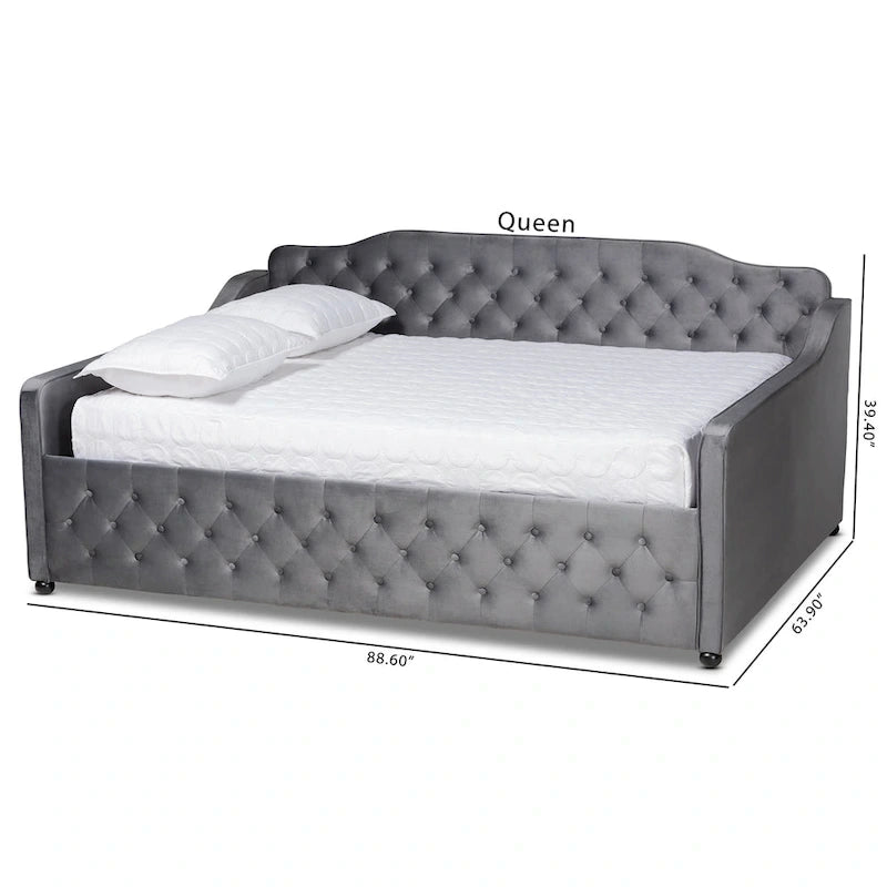 Silver Orchid Raag Transitional Contemporary Daybed