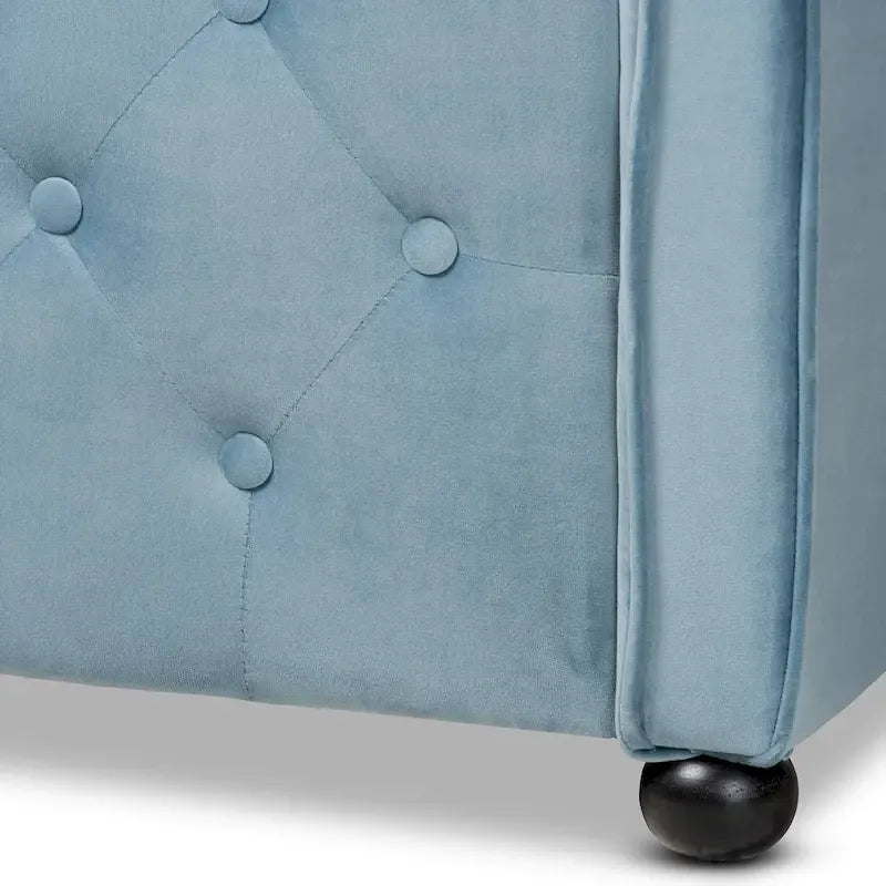 Silver Orchid Raag Transitional Contemporary Daybed
