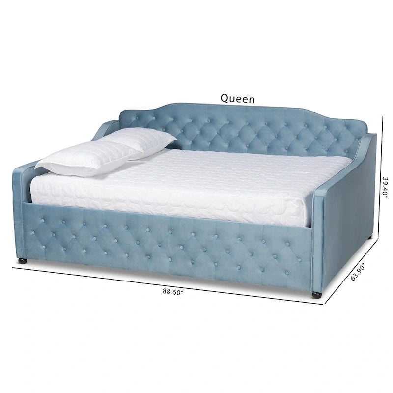 Silver Orchid Raag Transitional Contemporary Daybed