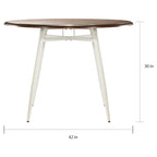 Belita 5-piece Mid-century Two-tone Modern Wood Dining Set iNSPIRE Q Modern
