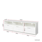 Modern minimalist TV cabinet 80 inch TV stand, open locker Living Room Bedroom
