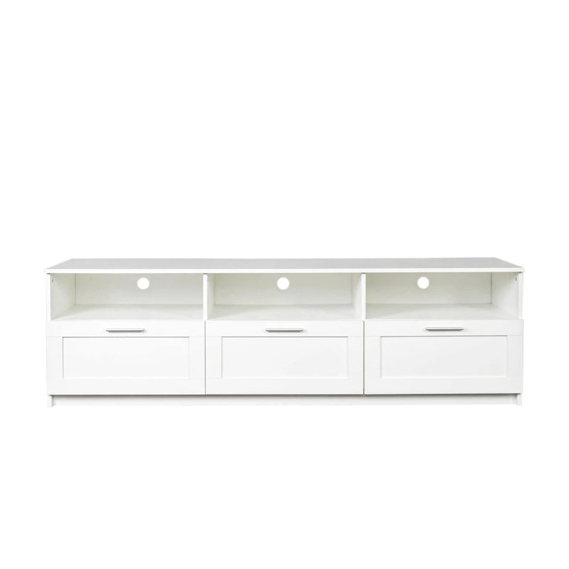 Modern minimalist TV cabinet 80 inch TV stand, open locker Living Room Bedroom