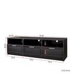 Modern minimalist TV cabinet 80 inch TV stand, open locker Living Room Bedroom