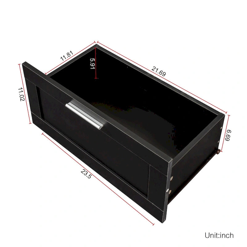 Modern minimalist TV cabinet 80 inch TV stand, open locker Living Room Bedroom