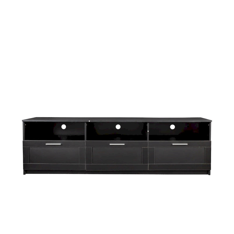Modern minimalist TV cabinet 80 inch TV stand, open locker Living Room Bedroom